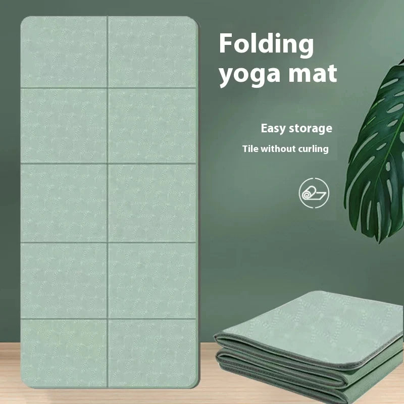 Folding Yoga Mat Thickened Fitness Exercise Adult And Children's Home Anti-slip Skipping Rope Outdoor Midday Rest Mat