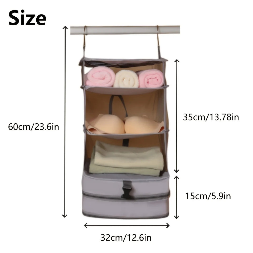 1pc Multi-functional Storage Bag Wardrobe Hanging Clothes Storage Bag Outdoor Travel Storage Hanging Bag Suitcase