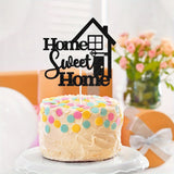 1 Pack A Home Sweet Home Cake Topper, Welcoming Home Cake Decoration,Family Warmth/New Home/Welcome /Retirement Party Decoration