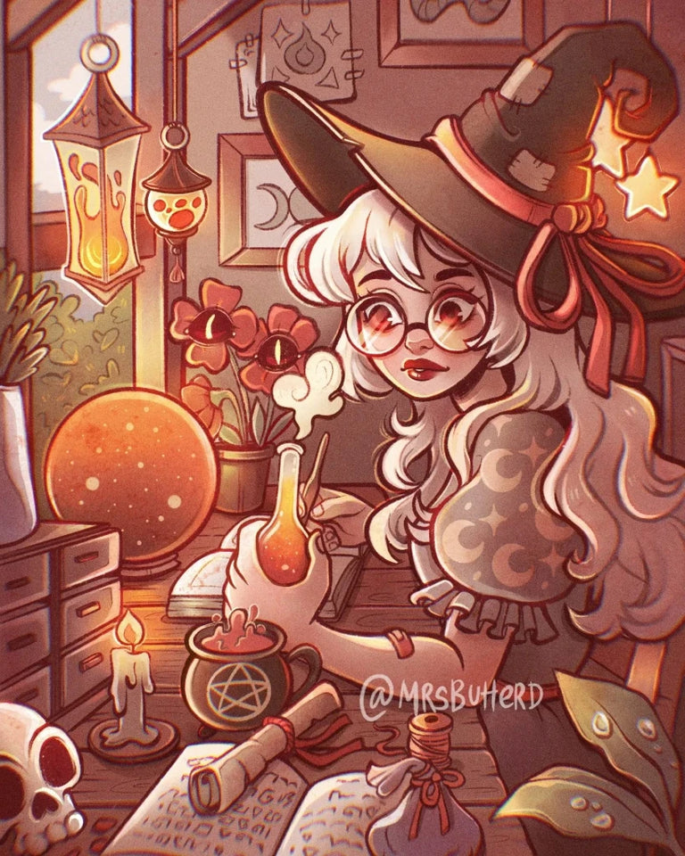 Magic Witch Girl Diamond Painting 5D DIY Art Mosaic Embroidery Bathroom Decor Cross Stitch New Arrivals Adult Gift Offers Large