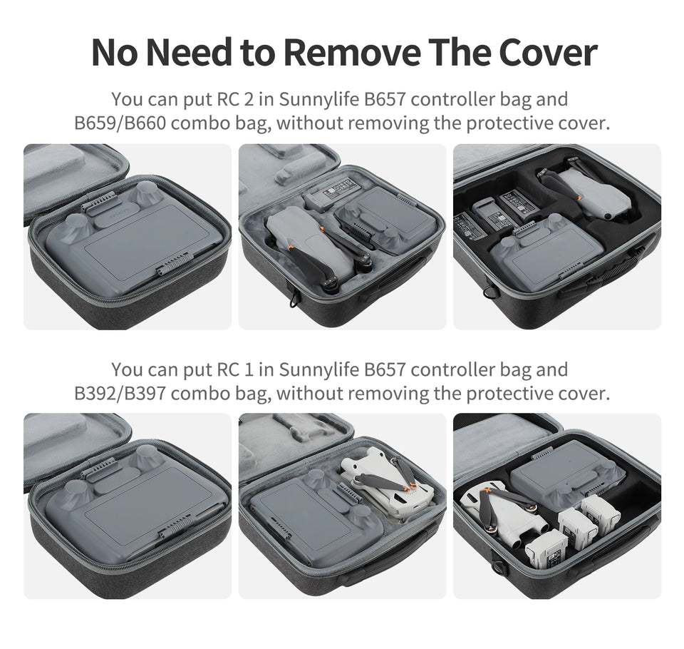 Screen Protector Shell For DJI RC/RC 2 Control Sunshade Silicone Protection Case For DJI Lito/Air 3S/Neo/Mavic 3/Mini 5 4 Pro
