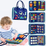 Montessori Toys Busy Board Sensory Activity Developing Board for Motor Skills,Learning Board for Toddlers  Christmas Gift