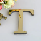10CM 26 English Letters Wall Sticker 3D Mirror Acrylic Gold Wall Sticker Decals Self-Adhesive Home Party Decor Wall Art Mural