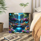 5D Diamond Painting Kit for Adults, Waterfall Landscape DIY Art, Full Round Drill Home Decor