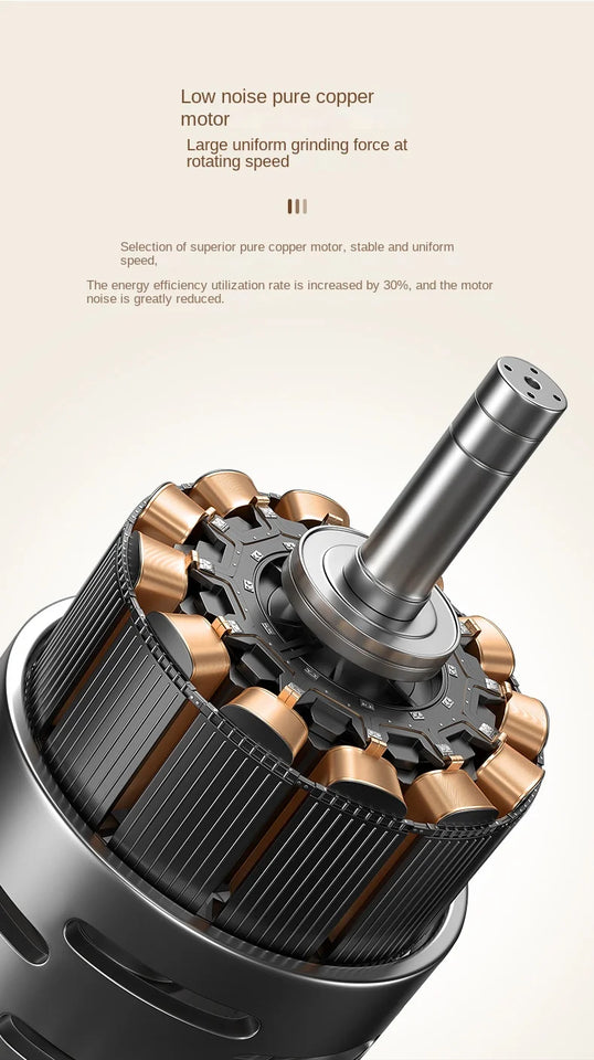 Electric Coffee Bean Grinder Rechargeable 40 Gears External Adjustable Household Portable Hand-Pour Electric Mini Coffee Grinder