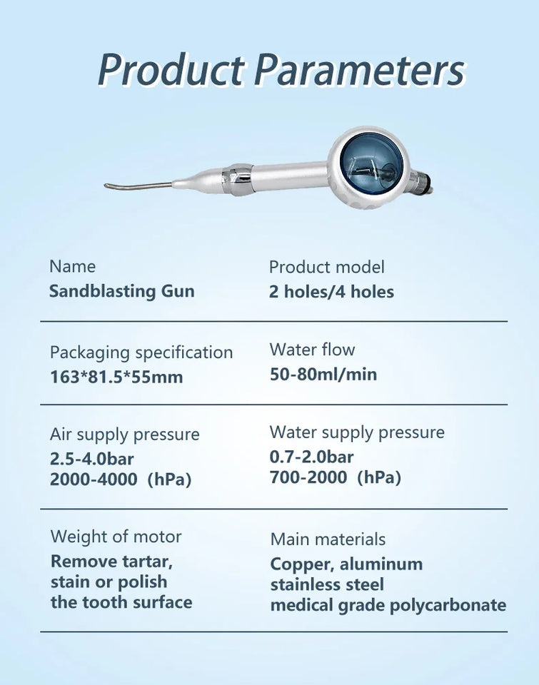 Dental Sandblasting Air Prophy Unit System Water Spray Polisher 2/4 Holes Polishing Tool Equipment Dentistry Odontologia Machine