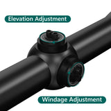 Aquilifer 3-9x40 Hunting Scope SFP ED Glass Red Green Illuminated Free Scope Rings for Hunting