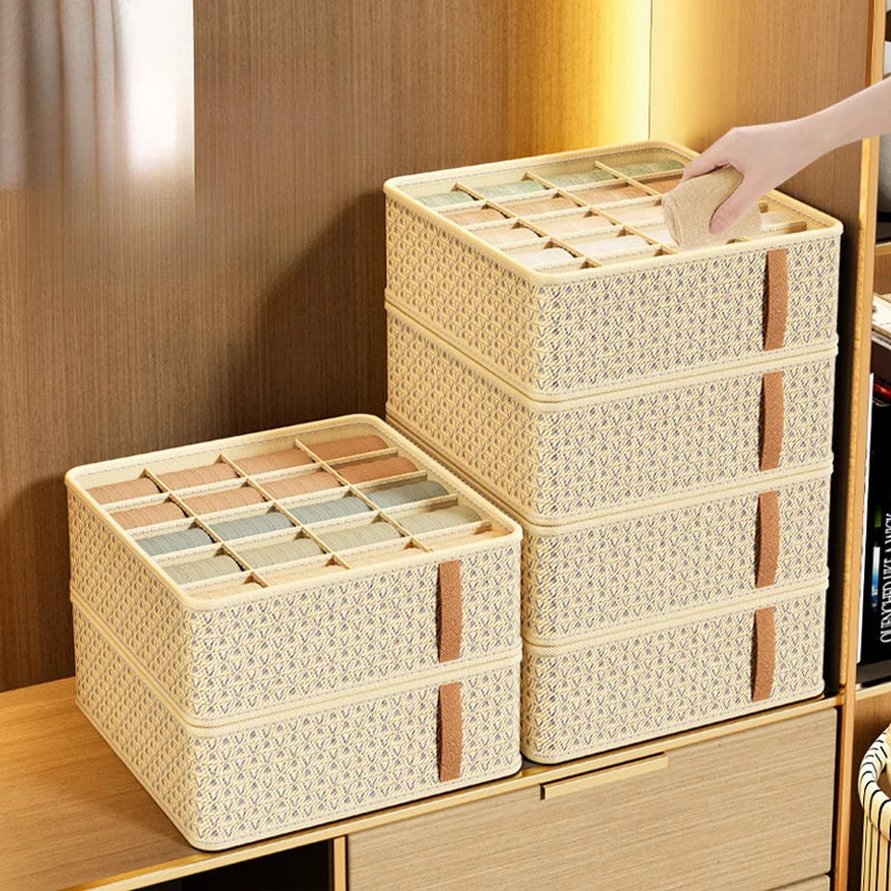 Closet Organizer Underwear Drawer Organizer Socks Bra Clothing Storage Box Wardrobe Organizer Clothes Cabinet Drawer Organizers
