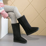 Comemore Women Tall Winter Padding Black Boots Fashion Snow Boots Women's High Boot Size 41 Hot Warm Shoes Botas Mujer