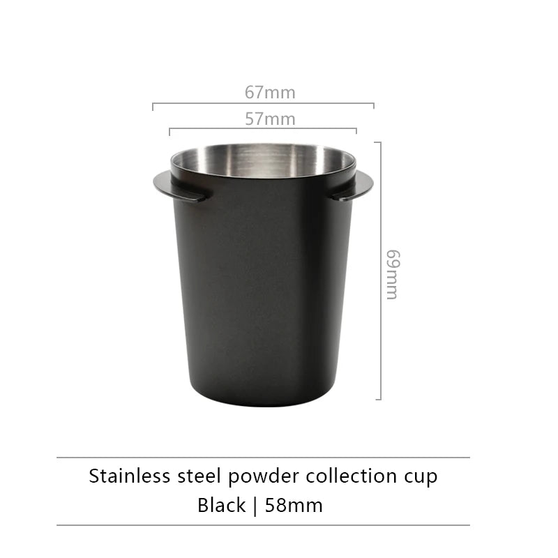 Coffee Dosing Cup 51/58mm Coffee Bean Measuring Cups 304 Stainless Steel Replacement Cafe Barista Tool for Espresso Machine