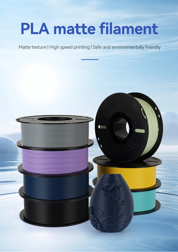 KINGROON 3D Printer Filament PLA Matte Filament 1.75mm 1KG 2KG 3KG High Precision No Bubbles 3D Printer Materials