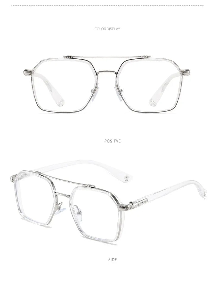 Men And Women Retro Double Beam Anti Blue Light Computer Mirror Reading And Playing Games Eye Protection 2023