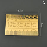 Coffee Powder Grinding Thickness Reference Comparison Card Grinder Grinding Powder Thickness Comparison Scale Coffee Accessories