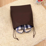 Non-woven Shoe Travel Pouch Portable Tote Drawstring Storage Bag Organizer Travel Accessories Pouch Drawstring Bag