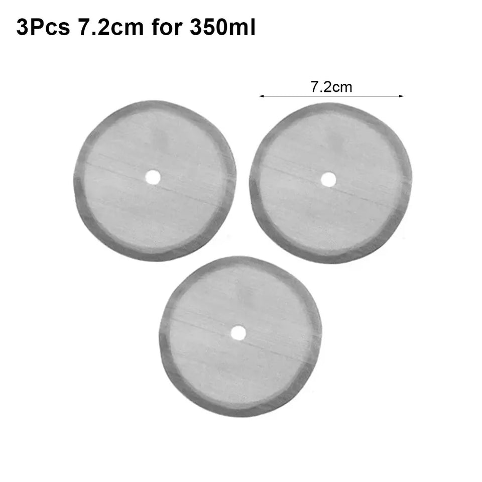 3Pcs Reusable Coffee Press Filters French Press Replacement Filters Mesh 350/800/1000ml Coffeeware Accessories