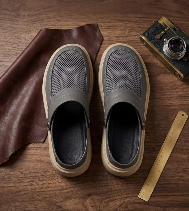 Summer Sandals Men's Outdoor Beach Anti-slip Breathable Slippers Men's Beach Comfortable Soft-soled Casual Men Shoes