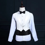 Gentleman Solid Wide Silk Satin Elastic Belly Band Tuxedo Cummerbund Commercial Banquet Model Business  Without Bowtie