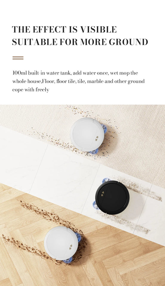 NEW 3 IN 1 Intelligent Vacuum Sweeping Mopping Robot Home Fully Automatic Cleaning Machine APP Control With Water Tank Robot