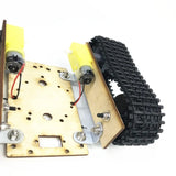 Alloy Robotic DIY Car Chassis DIY Car Robot With TT Motor Set 1 Layer RC Tank Chassis Building Block Motor 3-9v Crawler Smart
