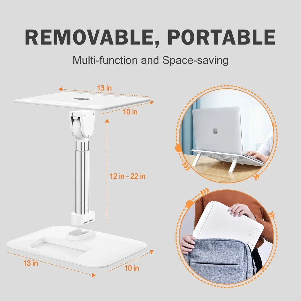 Eary Portable Laptop Stand for Desktop Height Angle Adjustable Holder for Notebook Floor Book Desk Gifts for Kids Girls Students