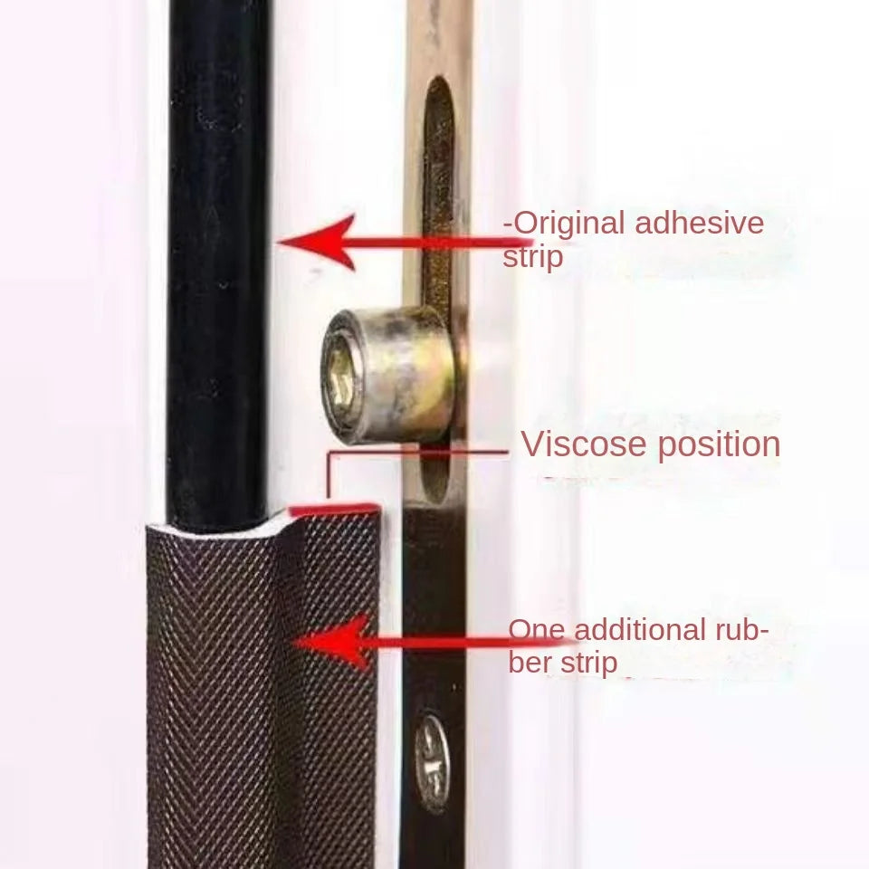 6M Self Adhesive Casement Window Door Sealing Strips Wearable Seal Foam Tape Acoustic Waterproof Dustproof Weather Stripping