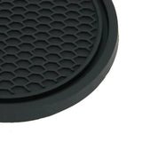 2pcs Black Car Auto Cup Holder Anti Slip Insert Coasters Pads Interior Accessories For Most Cups Accessories