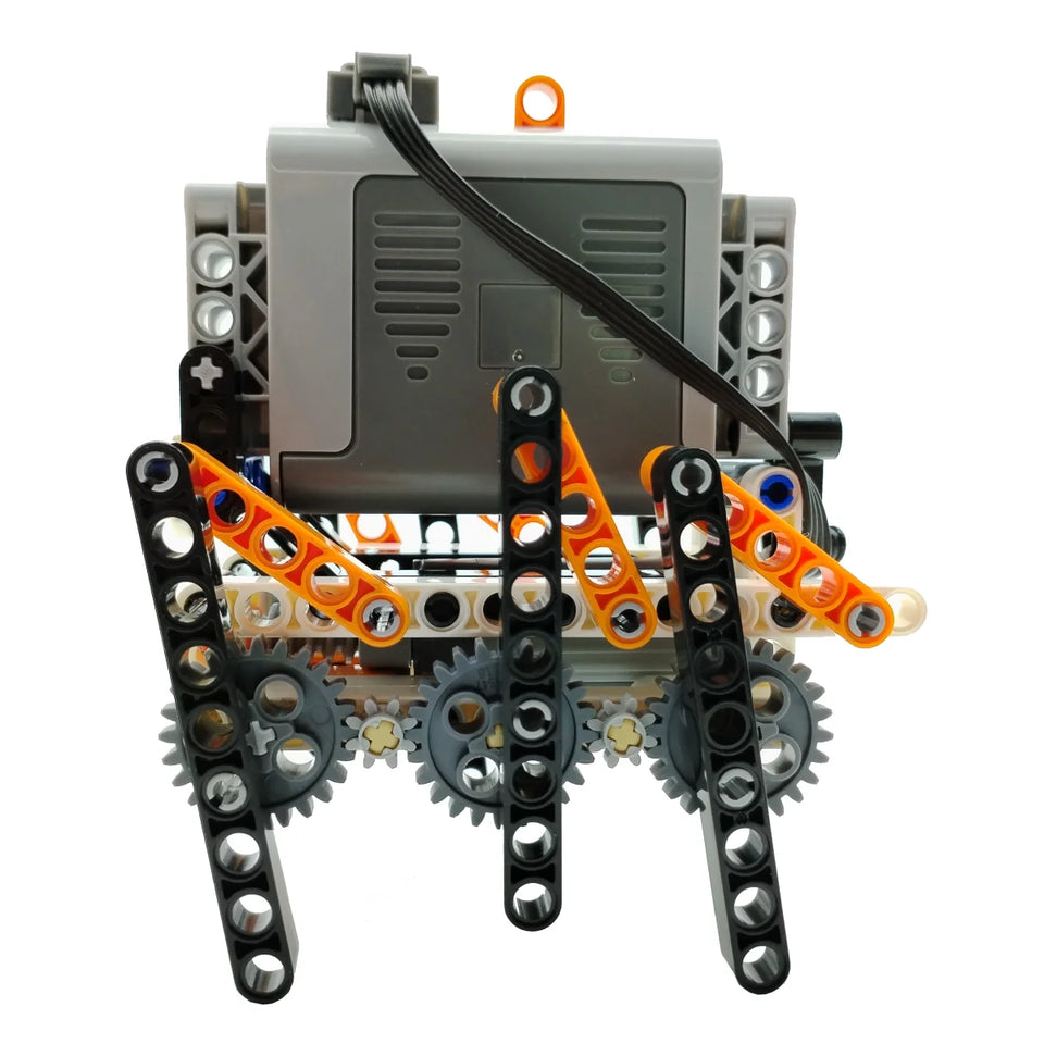 Technical Electric MOC Building Blocks 6-Leg Walking Robot RC Omnidirectional Robot Model DIY  bricks blocks Toy for kids