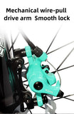 Bicycle Disc Brake Aluminum Alloy Mechanical Wire Pull Disc Brake MTB Bike MT200 160/180MM Caliper Hydraulic Disc Brake