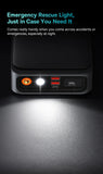 Baseus 2 In 1 Car Air Pump 8000mAh Power Bank Portable Air Compressor with LCD Digital Display Car Tire Inflator Pump