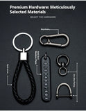 Mobile Phone Number Plate Woven Rope Car Key Anti-loss Phone DIY Pendant Men's and Women's 8-shaped Key Chain Key Chain