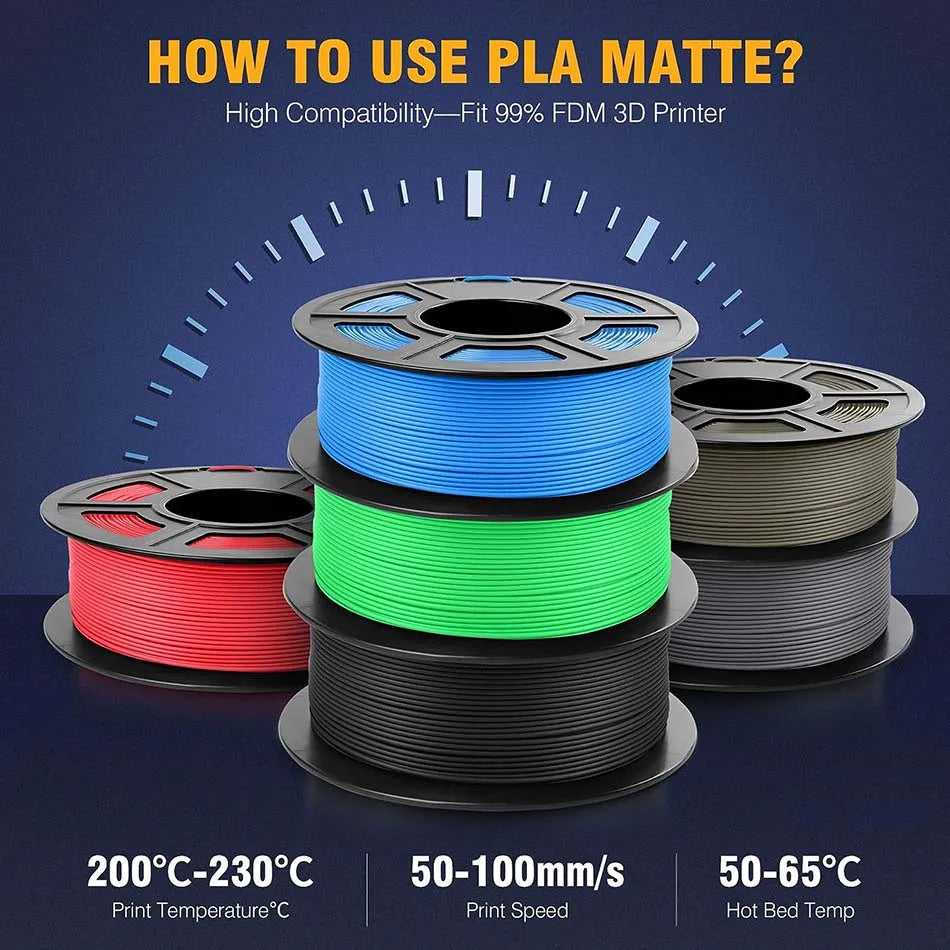 JAYO PLA /PLA Matte /ABS/PETG/PLA Plus 3D Printer Filament 5KG/Roll 1.75mm 3D Filament Large Spool Neatly Wound Filament