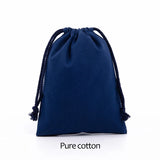 Cotton Drawstring Storage Bag White Canvas Bags for Candy Gift Package Pouch Reusable Home Sundries Organize Dustproof Sacks