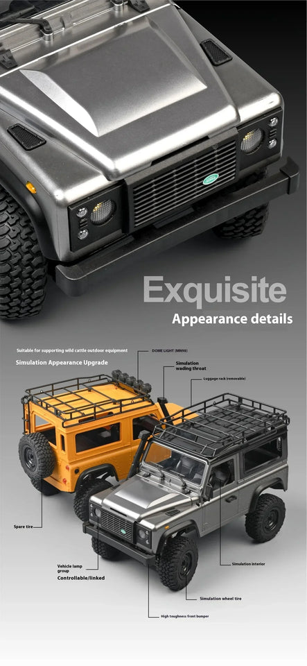 1/12 4WD Off-Road RC Car MN98 MN99S 2.4G Remote Control SUV Electric Climbing Car Toy for Kids Official Licensed Model Guard 90