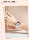 OLEVS 9996 Quartz Watch For Women Top Brand Fashion Woman Wristwatch Butterfly Luxury Waterproof Original Leather Dress Watches