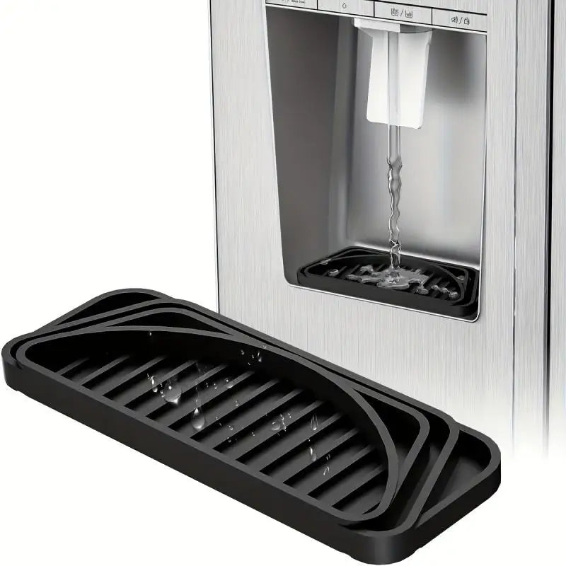1Pc Kitchen Drain Tray Water Dispenser Anti-overflow Silicone Mat Drip Tray Coffee Machine Refrigerator Drain Mat