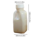 1PC Transparent Kids Water Bottle Plastic Juice Bottle PET Milk Beverage Bottle With Lid Camping Hiking Drinkware