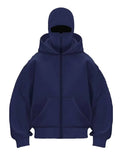 2025 Men Balaclava Y2K Gothic Harajuku Winter New Item Double Hooded Sweatshirt Autumn Men's Hooded Mask Zipper Sportswear Women