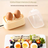 Electric Egg Boiler Automatic Cooker Rapid Egg Boiler Breakfast Machine Multi-Function Egg Cooker 2 Eggs Portable Food Steamer