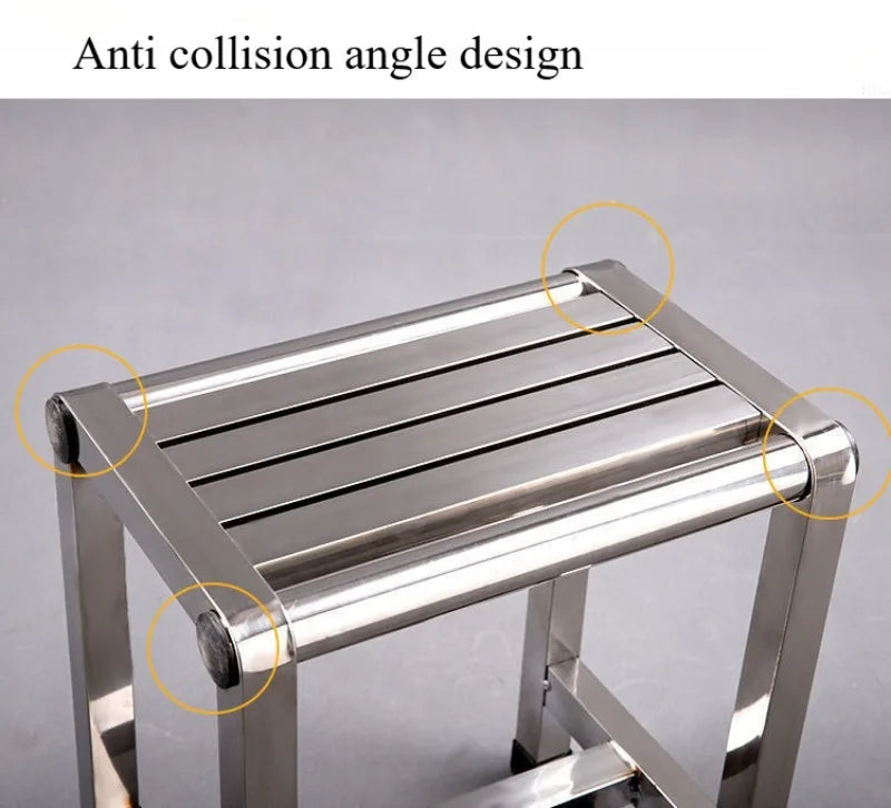 Simple Stainless Steel Stool Multi Functional Furniture Shoe Changing Stools Bath Footstool Portable Fishing Bench 걸상