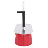 100ml Stovetop Coffee Maker Aluminum Alloy Double Head Coffee Pot for Home Kitchen Outdoor Travel Camping