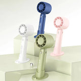 Portable 2 in 1 USB Mini Fan 3 Speed Handheld Desktop Rechargeable Small Cooler for Student Dorm Home Office Summer Gadget