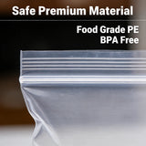 3 Size Reusable Storage Bags Transparent Leak Proof Freezer Bags Airtight Seal for Food Fruit Veggie Storage