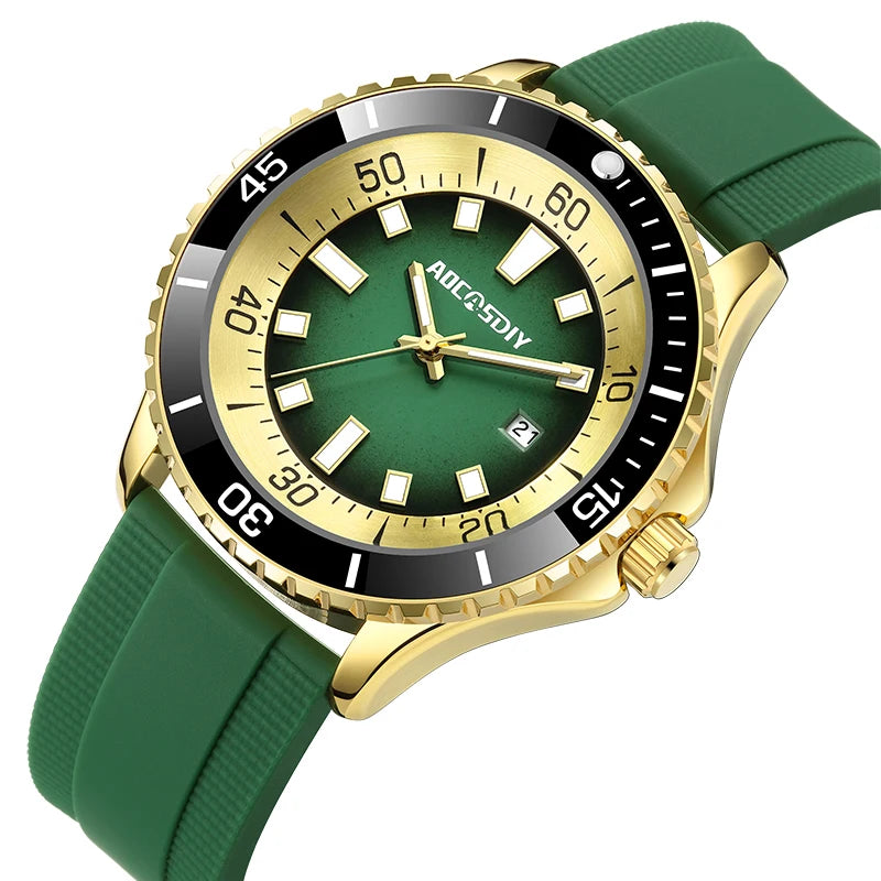 Fashion New Watches for Men Multi Functional Luminous Date Quartz Wrist Watch Man Clock Leisure Sports Waterproof Men's Watch
