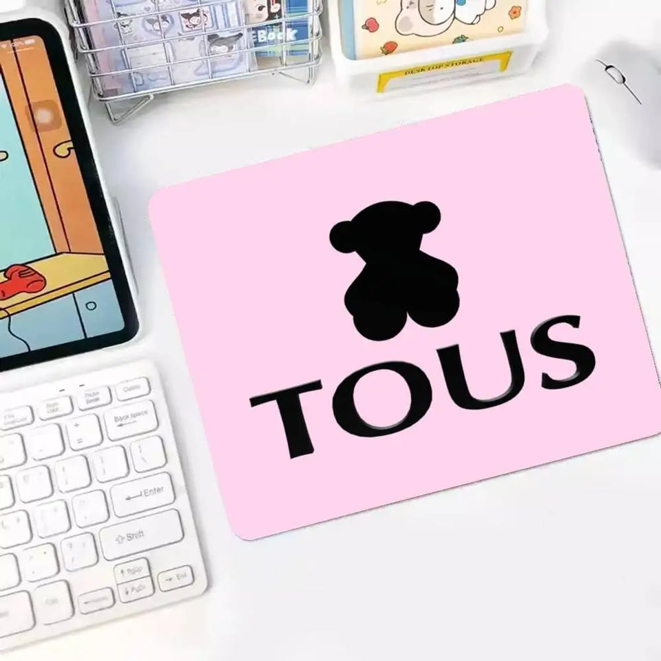 Classic Jewelry Logo T-Tous Animation Keyboard Mat Table Mat Students Gabinete PC Gamer Desktop Mouse Pad For PC Computer Table