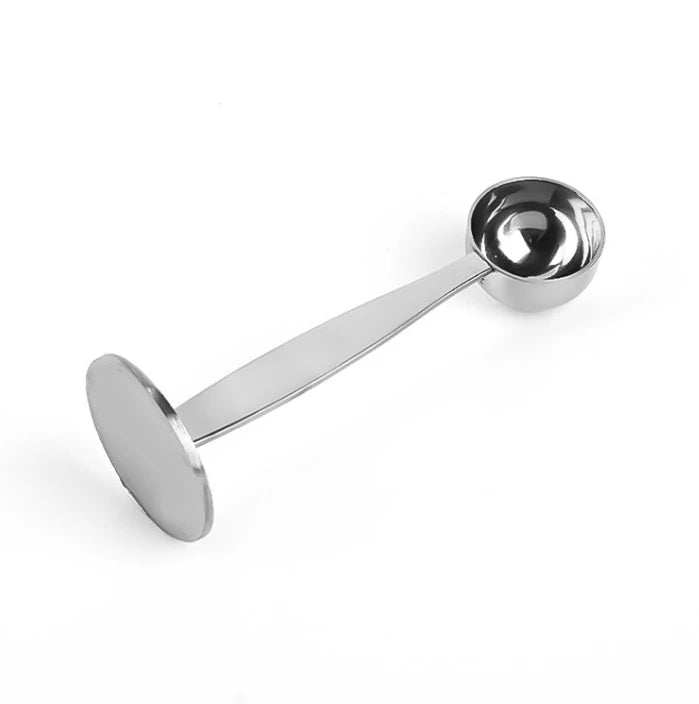 Stainless Steel Stand Tamper Spoon Tools 2 In 1 Coffee Scoop Portable Coffee Powder Measuring Scoops