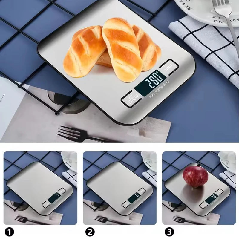5/10kg/1g Household Kitchen Scale High-precision Electronic Pastry Baking Scale Small Food Baking Scale Accurate Weighing