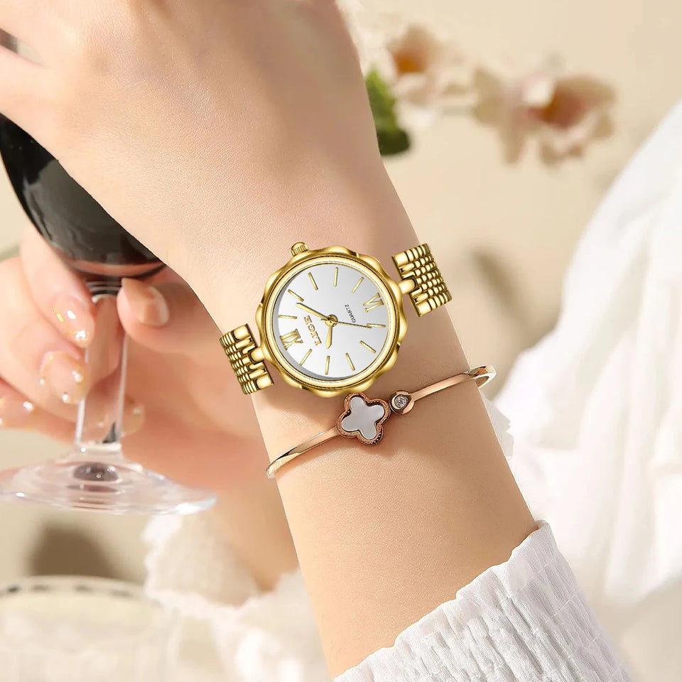 LIGE Elegant Creative Steel Quartz Women Watch Fashion Waterproof Watches For Women Original Brand Luxury Women's Bracelet Watch