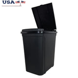 7.6 Gallon Touch Top Trash Can Durable Plastic Wastebasket Indoor Use Easy Clean Garbage Bin Office Bedroom Dorm Room