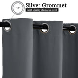 Patio Outdoor Curtain Waterproof Thermal Insulated Double Grommets Sun Block Windproof Window Curtains For Garden Drapes Porch