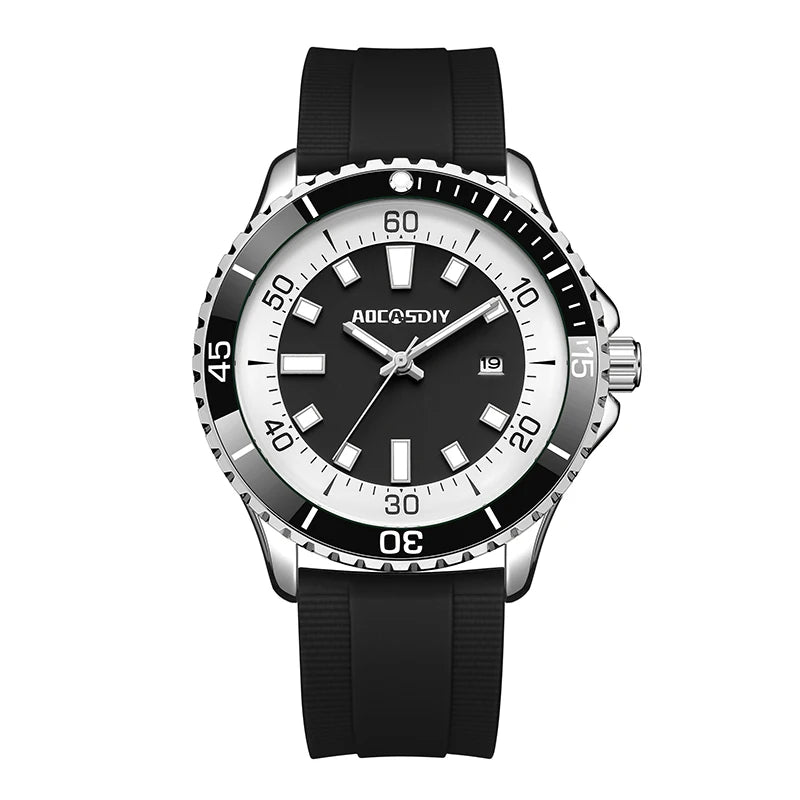 Fashion New Watches for Men Multi Functional Luminous Date Quartz Wrist Watch Man Clock Leisure Sports Waterproof Men's Watch